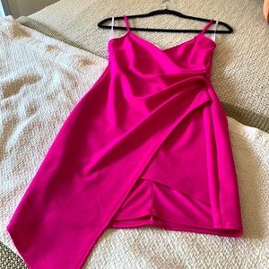 Hot pink dress